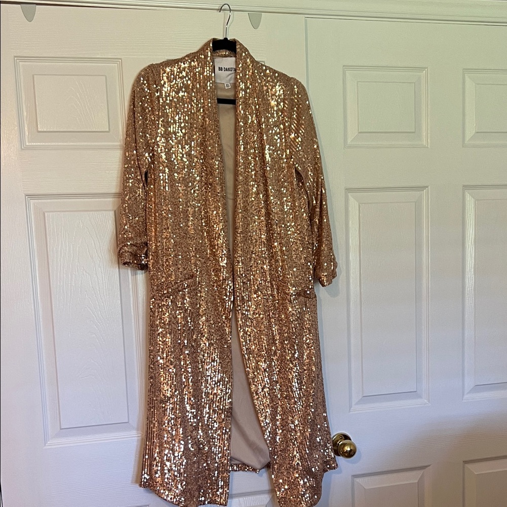 BB Dakota Gold Sequin Jacket